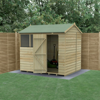 Forest Garden Beckwood Shiplap Pressure Treated 8x6 Reverse Apex Shed