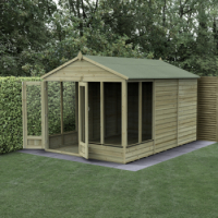 Forest Garden 8x12 Beckwood Apex Summerhouse with Double Door