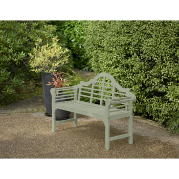 Greenhurst Lutyens Style Garden Bench (PU Coated - Sage Green)