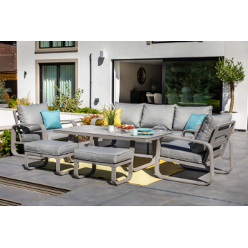 Hartman Arlo 3 Seat Lounge Set (Taupe/Pewter)