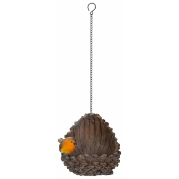 Vivid Arts Open Pine Cone Robin (Size D)