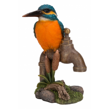 Vivid Arts Kingfisher on Garden Tap (Size F)