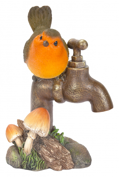 Vivid Arts Robin on Garden Tap (Size F)