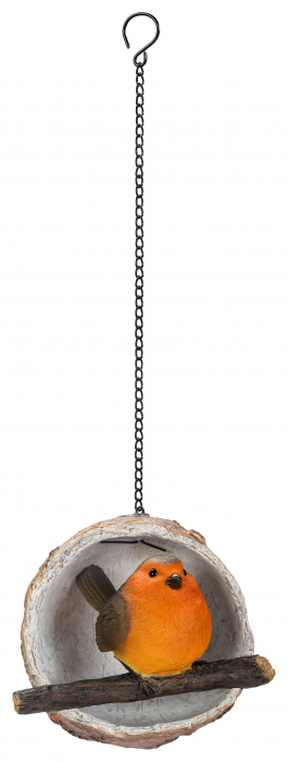 Vivid Arts Coconut Feeder Robin (Size F)