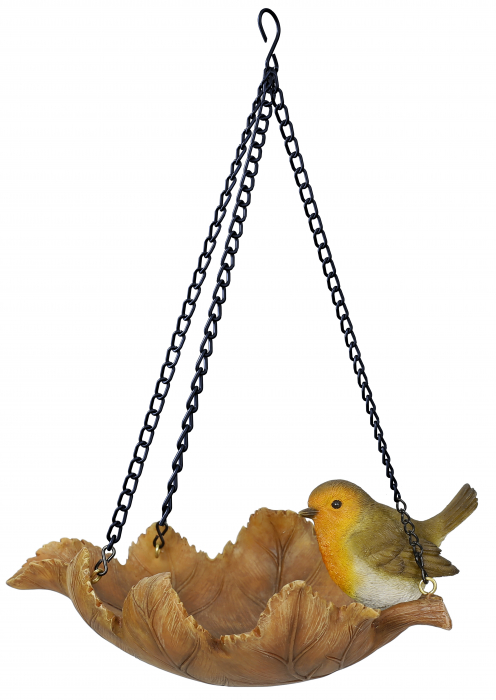 Vivid Arts Hanging WBC Robin Leaf Feeder