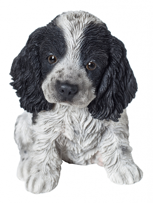 Vivid Arts Pet Pals Black/White Cocker Spaniel Puppy (Size F)