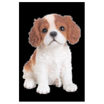 Vivid Arts Pet Pals Brown/White King Charles Puppy (Size F)