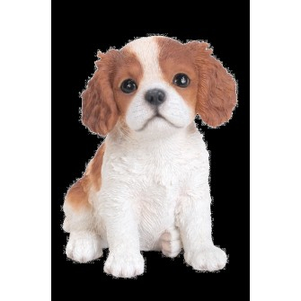 Vivid Arts Pet Pals Brown/White King Charles Puppy (Size F)