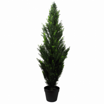 Leaf Design 120cm Artificial Cedar Cypress Topiary UV Resistant