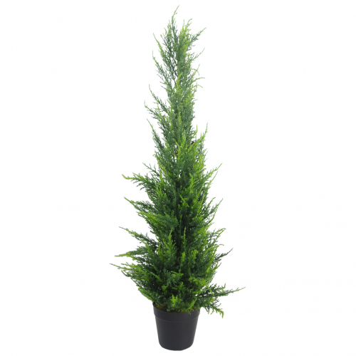 Leaf Design 90cm (3ft) Artificial Cedar Cone Cypress Conifer Topiary Tree