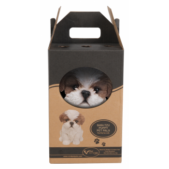 Vivid Arts Pet Pals Brown/White Shihtzu Puppy (Size F)