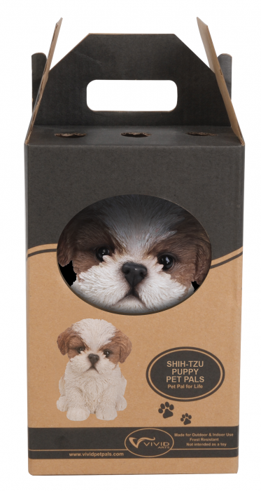 Vivid Arts Pet Pals Brown/White Shihtzu Puppy (Size F)