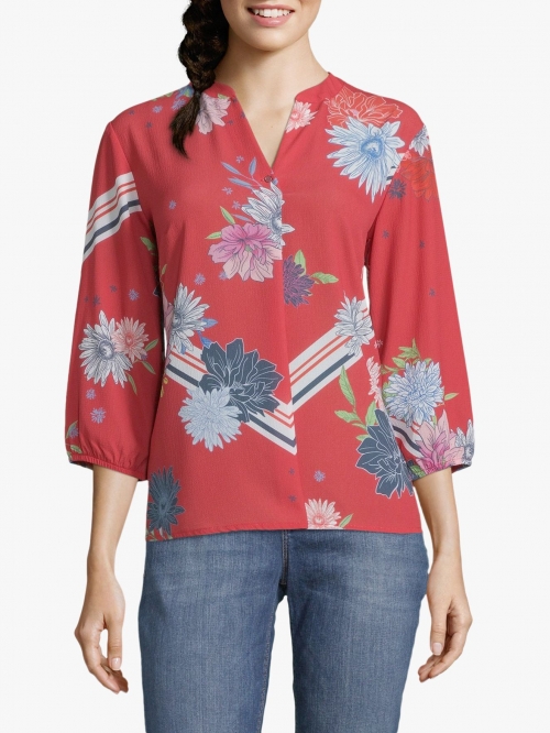 Betty & Co. Floral Print Blouse, Red