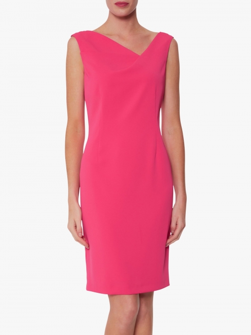 Gina Bacconi Leonie Stretch Dress, Fuchsia Rose