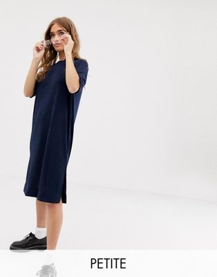 COLLUSION Petite slinky midi t-shirt dress