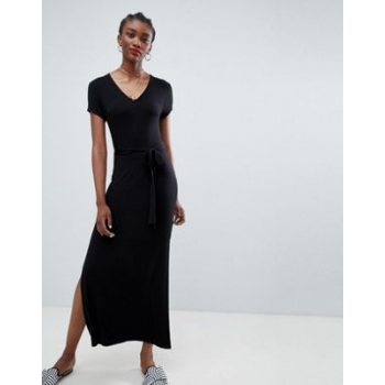 New Look Plain V Neck T-Shirt Maxi Dress