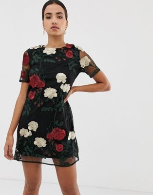 Dolly & Delicious floral short sleeve lace dress