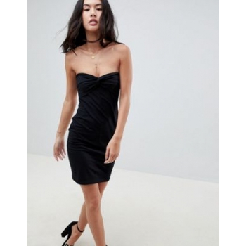 ASOS Mini Twist Front Bandeau Dress