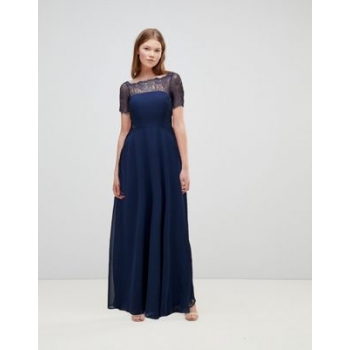 ASOS Lace Insert Panelled Maxi Dress