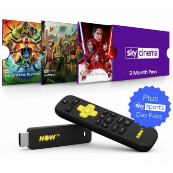 NOW TV Stick with 2 Months Sky Cinema and 1 Day Sport Pass