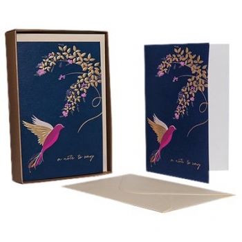 Sara Miller Bird and Floral Note to Say Note Cards