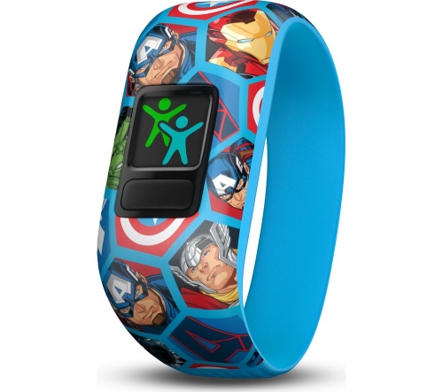 GARMIN vivofit jr 2 Kid's Activity Tracker - Marvel Avengers, Stretchy Band + Index Smart Scale - Black