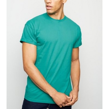 Mint Green Rolled Sleeve T-Shirt