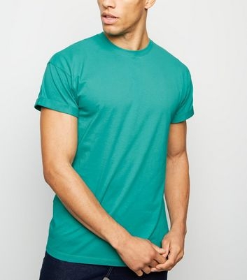 Mint Green Rolled Sleeve T-Shirt