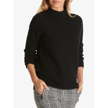 Betty Barclay Ribbed High-Neck Jumper, Black