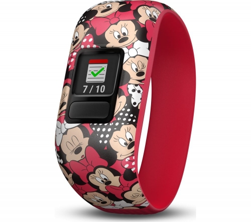 GARMIN vivofit jr 2 Kid's Activity Tracker - Minnie Mouse, Stretchy Band + Index Smart Scale - Black