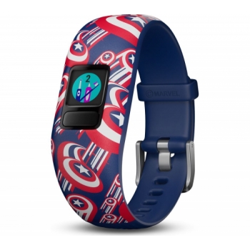 GARMIN vivofit jr 2 Kid's Activity Tracker - Captain America, Adjustable Band + vivofit jr 2 Kid's Activity Tracker - Marvel Avengers, Stretchy Band