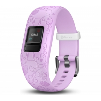 GARMIN vivofit jr. 2 Kid's Activity Tracker - Lilac Disney Princess, Adjustable Band