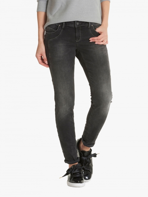 Betty & Co. Five Pocket Skinny Jeans, Dark Grey Denim