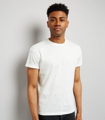 White Spray Wash T-Shirt