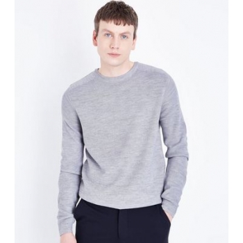 Silver Textured Knit Jumper