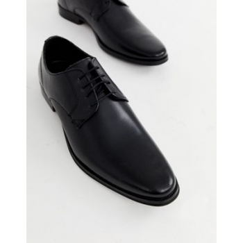 ASOS DESIGN derby shoes in black leather