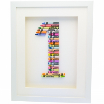 The Letteroom Crayon 1 Framed 3D Artwork, 34 x 29cm