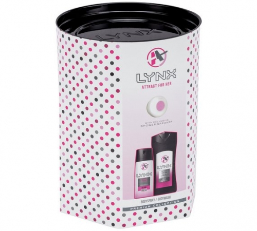 Lynx Attract for Her Shower Speaker Gift Set