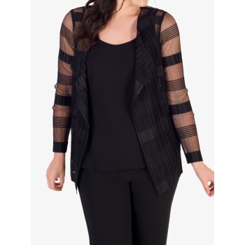 Chesca Sheer Shrug, Black