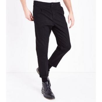 Black Pleated Front Trousers