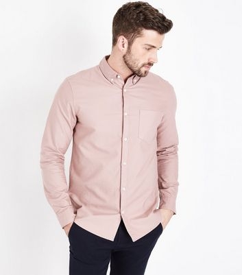 Pink Long Sleeve Oxford Shirt