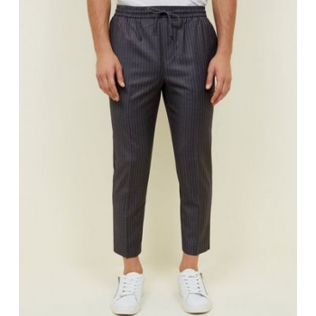 Grey Pinstripe Pull-On trousers