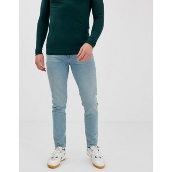 ASOS DESIGN skinny jeans in vintage greencast