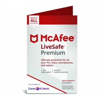 MCAFEE LiveSafe Premium 2019 - 1 year for unlimited devices