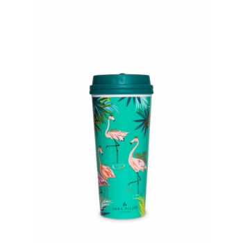 Sara Miller Flamingo Travel Mug, 460ml