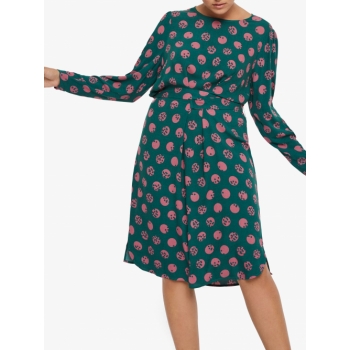 I.Scenery Diva Storm Print Dress, Green/Pink