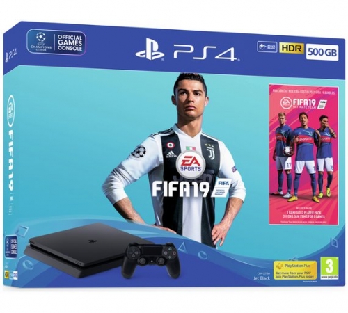 Sony PS4 500GB Console and FIFA 19 Bundle