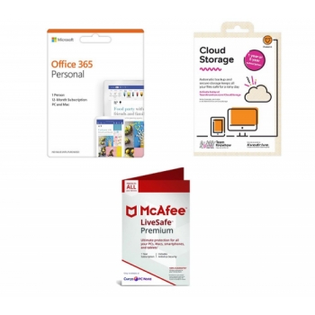 MICROSOFT Office 365 Personal, LiveSafe Premium 2019 & Cloud Storage Bundle