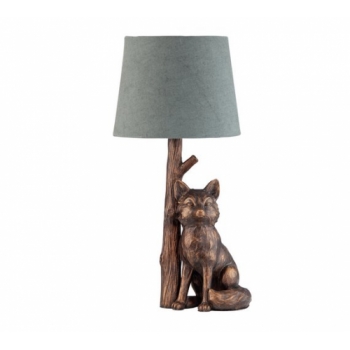 Argos Home Fox Table Lamp - Bronze & Grey