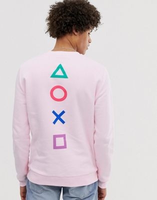 ASOS DESIGN sweatshirt with playstation print